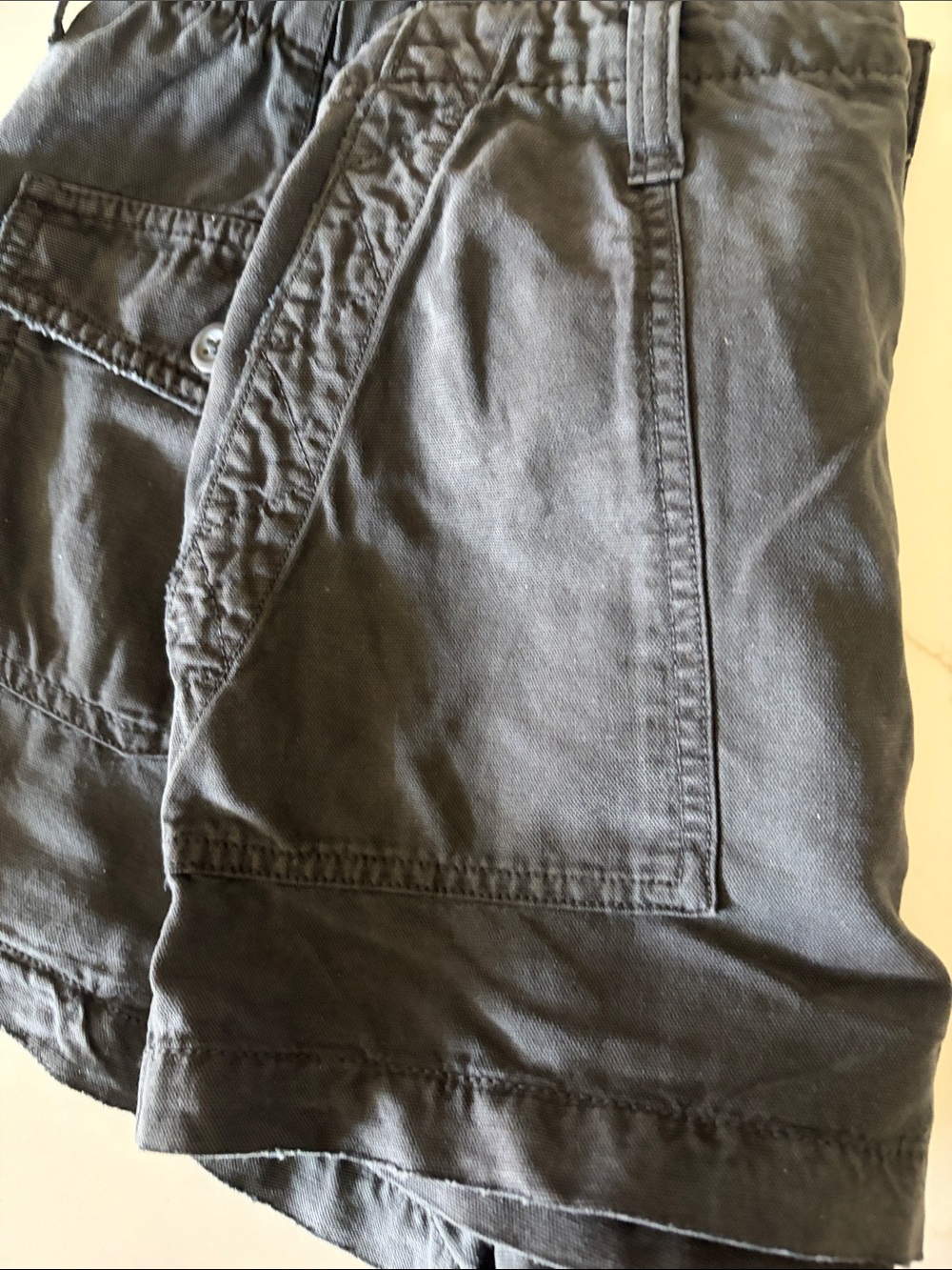 aerie High-Rise Utility Shorts in Slate - Picture 4 of 5